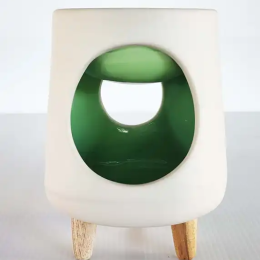 PYRAM GREEN | Ceramic incense burner for interiors