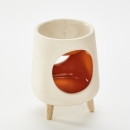 PYRAM ORANGE | Ceramic incense burner for interiors