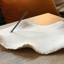 WHITE LEAF | Ceramic incense holder