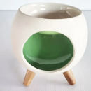 ROUND GREEN | Brûle-parfum en céramique pour intérieur