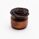 GARDÉNIA DU LAOS BLACK | Porcelain and acacia wood fragrance diffuser for indoor use